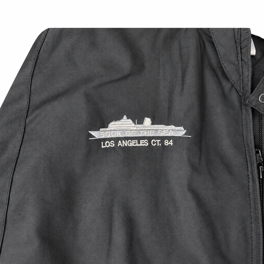 Ship embroidery close-up